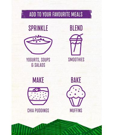 Terrafertil Nature's Heart Chia Seeds 1 kg - Premium Quality Superfood - Buy Online on GoSupps.com