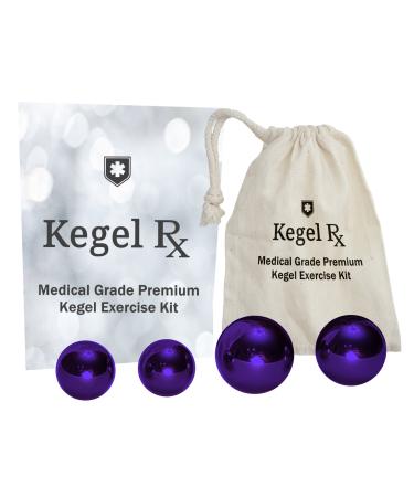 PC Muscle Exercise Kit - Medical Grade Doctor Approved Stainless Steel Kegel Exercise Weights for Women - Tighten Your Pelvic Floor Stop Leaking and Prevent Prolapse (70g 30g Set)