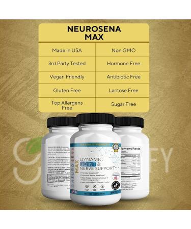 GREENVIFY Extra Strength Joint & Nerve Support 60 Capsules 30-Day Supply with Vitamin B12 B6 C Thiamin Riboflavin (3) - Buy Online on GoSupps.com