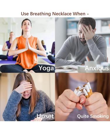 Anxiety Relief Necklace Items Quit/Stop Smoking Aid Breathing Whistles Necklace for Mindful Breathing Stress Relief Meditation Relaxation Calming Down B4:anxiety Relief Items - Buy Online on GoSupps.com
