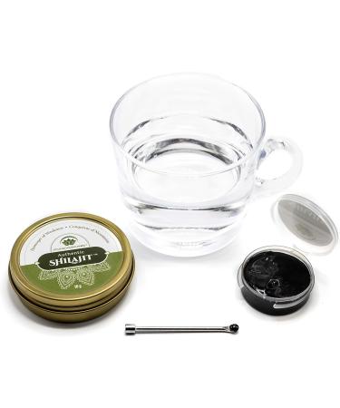 Lotus Blooming Herbs Authentic Shilajit - Pure Himalayan Resin (10g) - Potent & Genuine Yoga Nutrition Supplement - Buy Online on GoSupps.com