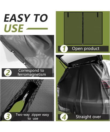 Car Tailgate Mosquito Net - Magnetic Fly Grille Mesh for Sun Protection & Insect Defense | Ideal for Roof Campers & Wing Door Trunks - Buy Online on GoSupps.com