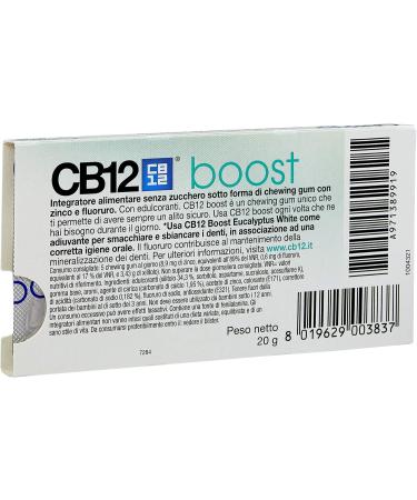 CB12 Boost Eucalyptus White 5 Pack | Fresh Breath & Oral Care | International Shipping Available - Buy Online on GoSupps.com