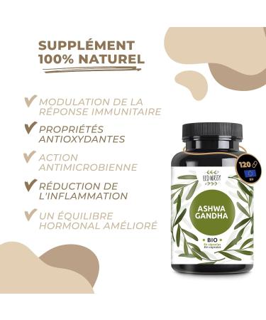 Ashwagandha Biologique 120 Capsules Haute Puissance. V g talien 100% Naturel et Pur. Sans Additifs | Bien- tre Mental et Physique Anti-Stress. Suppl ment Adaptog ne d Inde. (240 Und) - Buy Online on GoSupps.com
