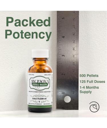 Buy Jackson's #1 Calc Fluor 6X (500 Pellets) - Vegan & Lactose-Free Schuessler Tissue Cell Salt | International Shipping Available - Buy Online on GoSupps.com