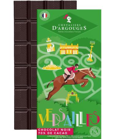 CHEVALIERS D'ARGOUGES French Master Chocolatiers - 70% dark chocolate bar - Souvenir of Versailles - 100g - Buy Online on GoSupps.com