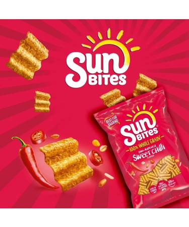 Sunbites Sun Ripened Sweet Chilli Multipack Crisps 6x25g |100% Whole grain | High in Fibre | Suitable for Vegetarians - Buy Online on GoSupps.com