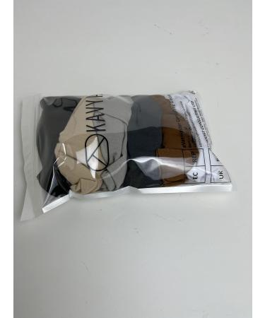 Kavya 6 Pcs Headbands for Women - Soft Boho Fashion Hair Bands in Grey - Elastic Yoga Hair Accessories - Buy Online on GoSupps.com