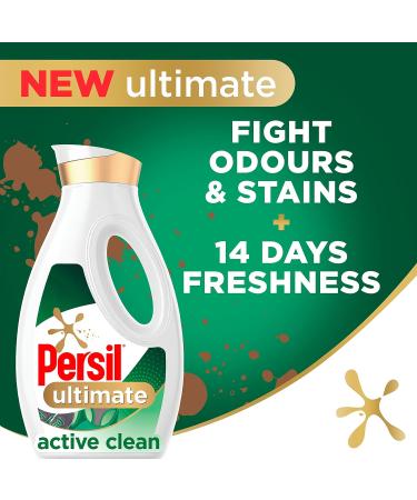 Persil Ultimate Active Clean Laundry Washing Liquid Detergent fights odours and stains for 14 days of freshness 4x 1.404 L (208 washes) - Buy Online on GoSupps.com