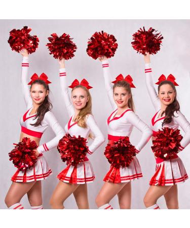 4 Pieces Ponytail Holder Cheerleading Girls Bow Hair Bows Cheering Large Bow Headband Jumbo Ponytail Elastic Hair Band Bowknot Hair Bands Headpiece (Red) - Buy Online on GoSupps.com