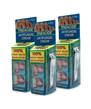 Dr. Blaine's Tineacide Antifungal Cream 1.25 Ounce (Pack of 3)