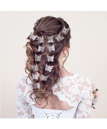 60 Pcs Mini Butterfly Hair Claws Clips - Clear Plastic Pins for Girls & Women - Buy Online on GoSupps.com