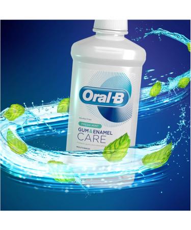 Oral-B Gum & Enamel Care Fresh Mint Mouthwash 500 ml - Buy Online on GoSupps.com