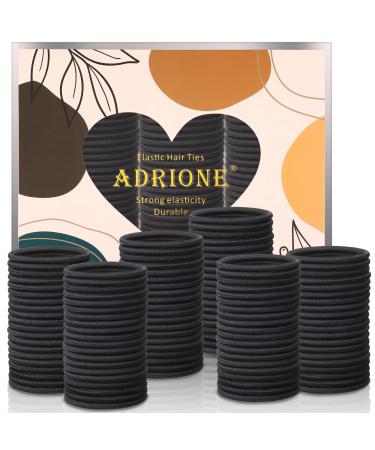 ADRIONE Black Hair Ties for Women 150 Pack Ponytail Holders Hair Elastics Hair Ties for Thick Hair Elastic Hair Ties for Men Black Hair Tie Bulk Hair Bands Pony Tails Hair Ties for Women Girls - Buy Online on GoSupps.com