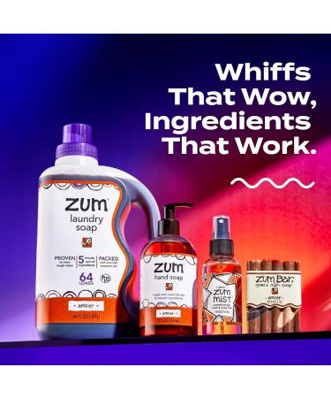 Buy Zum Indigo Wild Amber 64 oz Laundry Soap Bar Soap & Hand Mist - International Shipping Available - Buy Online on GoSupps.com