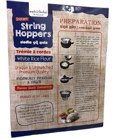 String Hoppers | Instant White String Hoppers | 500g | Pack of Two Each 250g | Made with White Rice Flour - Buy Online on GoSupps.com