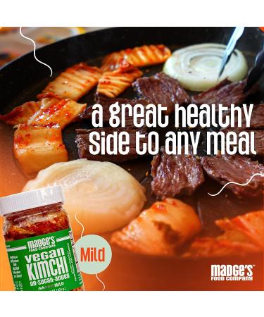 Madge's Food Company Kimchi 15 OZ Mild - Authentic Korean Mild Kimchi - Buy Online on GoSupps.com