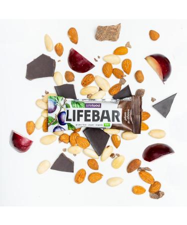 Lifefood Lifebar Inchoco RAW Vegan Energy Bars - Organic Gluten-Free No Added Sugar - 15 Pack (15 x 40g) - Healthy Chocolate Snack - Buy Online on GoSupps.com