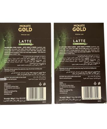 Mokate Gold Premium Latte 4 flavours Caramel Classic Irish cream Vanilla 4x 10 Sachets - Buy Online on GoSupps.com