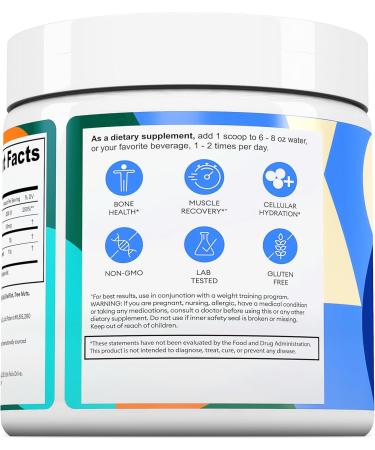 GoldenRoot GLDN Creatine - Creatine Monohydrate with HMB for sustained Muscle Support and Recovery with Vitamin D3 and K2 for Bone and Joint Health - Unflavored - 30 Servings (1) - Buy Online on GoSupps.com