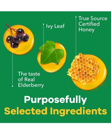 Robitussin Naturals Cough Relief Plus Immune Health Supplement - Honey Ivy Leaf Zinc Elderberry Syrup - 8.3 Oz - Buy Online on GoSupps.com