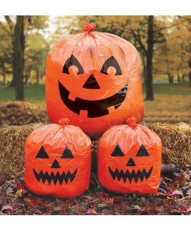 Halloween Lawn Bags - Plastic, 3 Pcs 1