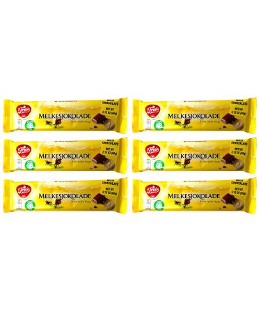 Freia Milk Chocolate Bars From Norway - 2.12 Ounce (60 grams) Each - Pack of 6
