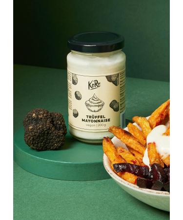 KoRo - Vegan truffle mayonnaise 200g - Intense truffle aroma - Vegan mayonnaise without egg - Aromatic touch for burgers, fries and salads