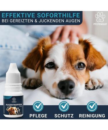Pfotengut Eye Drops for Dogs & Cats - German Colloidal Silver Formula for Tear Stains & Irritated Eyes - 10ml - Buy Online on GoSupps.com