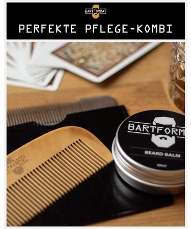 High-Quality Beech Wood Beard Comb (13cm) | Antistatic Easy-Combability | Perfect Gift for Men - Buy Online on GoSupps.com