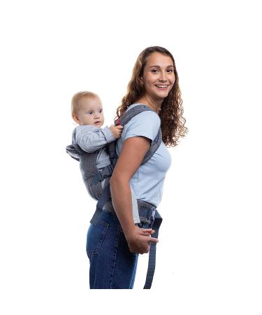 YOU+ME Baby Carrier: 4-in-1 Convertible Infant Carrier for Newborn to Toddler, 8-32 lbs, with Bonus 2-in-1 Bandana Bib (Grey Mesh) - Buy Online on GoSupps.com