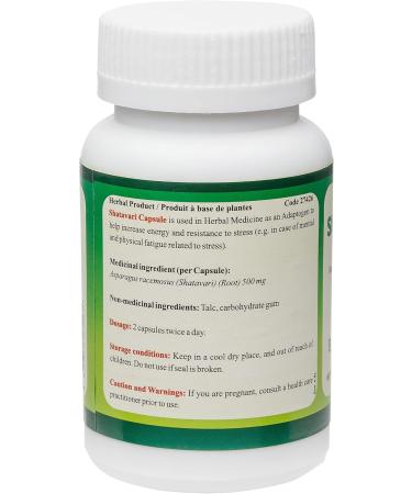 Ayur365 Shatavari Veg Capsules - Boosts Energy and for Stress Relief 60 ct. - Buy Online on GoSupps.com