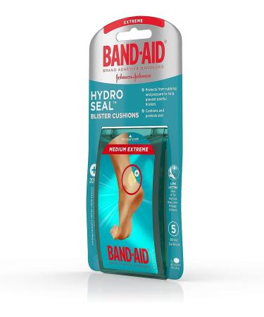 Band-Aid Hydro Seal Blister Cushion Bandages Medium, 5 ct - Waterproof Adhesive Pads - Buy Online on GoSupps.com
