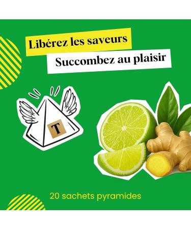 Twinings - Th Vert Saveur Citron Vert Gingembre - 20 Sachets - Vivifiant et Acidul - D guster Chaud ou Froid Citron Vert Gingembre - Buy Online on GoSupps.com