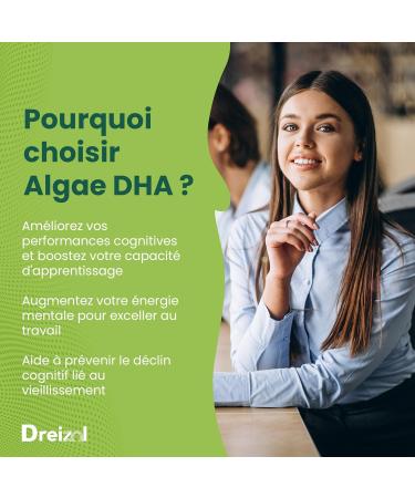  Dreizol DHA Algae - Omega-3 Highly Dosed Micro-Algae - Vegan DHA with Vitamin E - Lemon Mint Flavour - Gluten and Lactose Free - 100ml - Buy Online on GoSupps.com