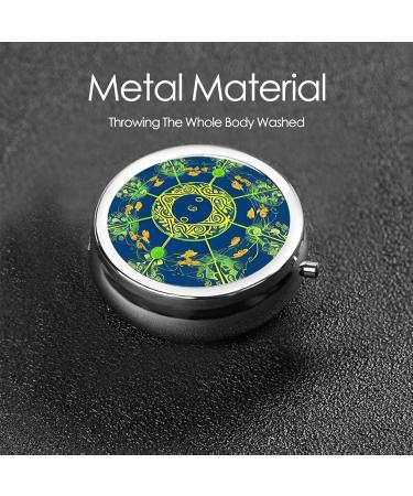 Yin Yang Totem Round Pill Box - 3 Compartment Portable Organizer for Travel | Ideal Travel Pill Box - Buy Online on GoSupps.com