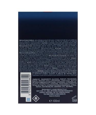 Prada Luna Rossa Ocean for Men - 3.3 oz EDT Spray 3.3 Fl Oz (Pack of 1) - Buy Online on GoSupps.com