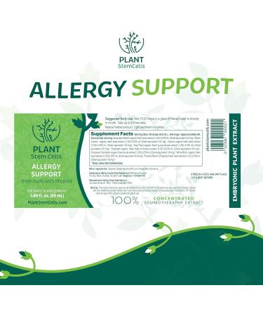 Plant Stem Cells Gemmotherapy Embryonic Allergy Support for Men & Women | Beech Black Currant Birch Hornbeam Eyebright Propolis & Quince | Immune Boost Respiratory Relief Throat Soothing - Buy Online on GoSupps.com