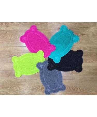 OPUL Bone Style PVC Placemat Waterproof Dog Cat Food Mat Non Slip Dog Puppy Pet Cat Dish Bowl Food Water Mat Wipe Clean FDA Grade (PINK) - Buy Online on GoSupps.com