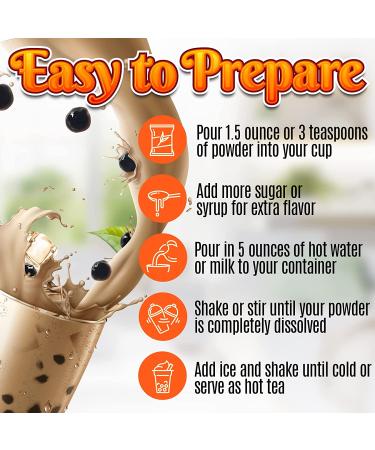 DIY Bubble Tea Kit - 6 Flavors, 36 Drinks, Taro, Lychee, Coconut, Mango, Milk Tea, Thai Tea, Straws - Authentic Boba Tea Kit - Buy Online on GoSupps.com