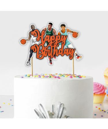 Seyal Basketball Happy Birthday Cake Topper