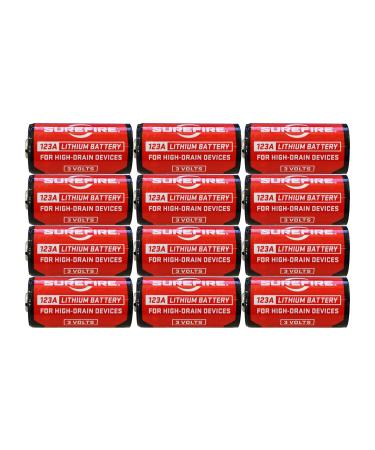 Surefire SF12-BB Box of 12 123A 3 Volt Lithium Batteries 12-Pack SF123A, EXP in 2029