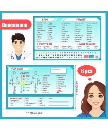 6 Pcs Colorful Picture Symbol Communication Cards for Nonverbal Patients - Communication Board for Kids and Adults - Buy Online on GoSupps.com
