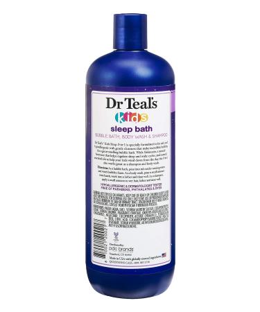 Dr Teal's Kids 3-in-1 Bubble Bath, Body Wash & Shampoo Sleep Bath - 20 fl oz - Buy Online on GoSupps.com