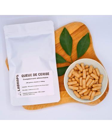 CHERRY TAIL 200 Capsules 500 mg capsule envelope 100% vegetable - food supplement