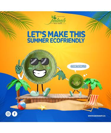 Palash Pack of 75 | Sal Leaf Dinnerware Set Eco-Friendly | 9" Plates + 4" Soup Bowl (4oz/120 ml) + Spoon | Sustainable Tableware for Theme Parties and Weddings 9" Plate + 4" Bowl + Spoon | Pack of 75 - Buy Online on GoSupps.com