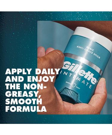 Gillette Intimate Pubic Anti-Chafe Stick for Men - Reduces Rubbing & Irritation - Dermatologist Tested - Buy Online on GoSupps.com