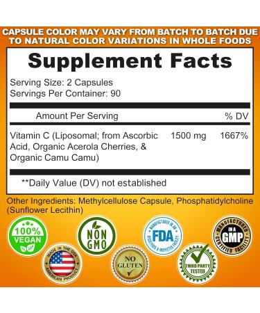 Plant-Based Bone & Immune Support Supplement Bundle Liposomal Vitamin C 1500mg with Organic Acerola & Camu Camu + Calcium Magnesium Zinc with Vitamin D3 K2 & Turmeric Vegan Non-GMO - Buy Online on GoSupps.com