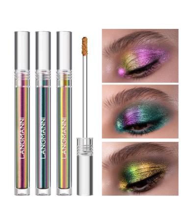 Multichrome eyeshadow fluid metallic chameleon-glitter-shimmer-metal-colored bright liquid eyeshadow sparkling highly pigmented long-lasting eyeshadow color shift everything - Buy Online on GoSupps.com