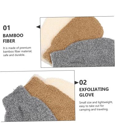 FOMIYES 3pcs Bath Towel Soap Bag Loofah Glove Set for Shower Scrubbing and Exfoliation - Buy Online on GoSupps.com